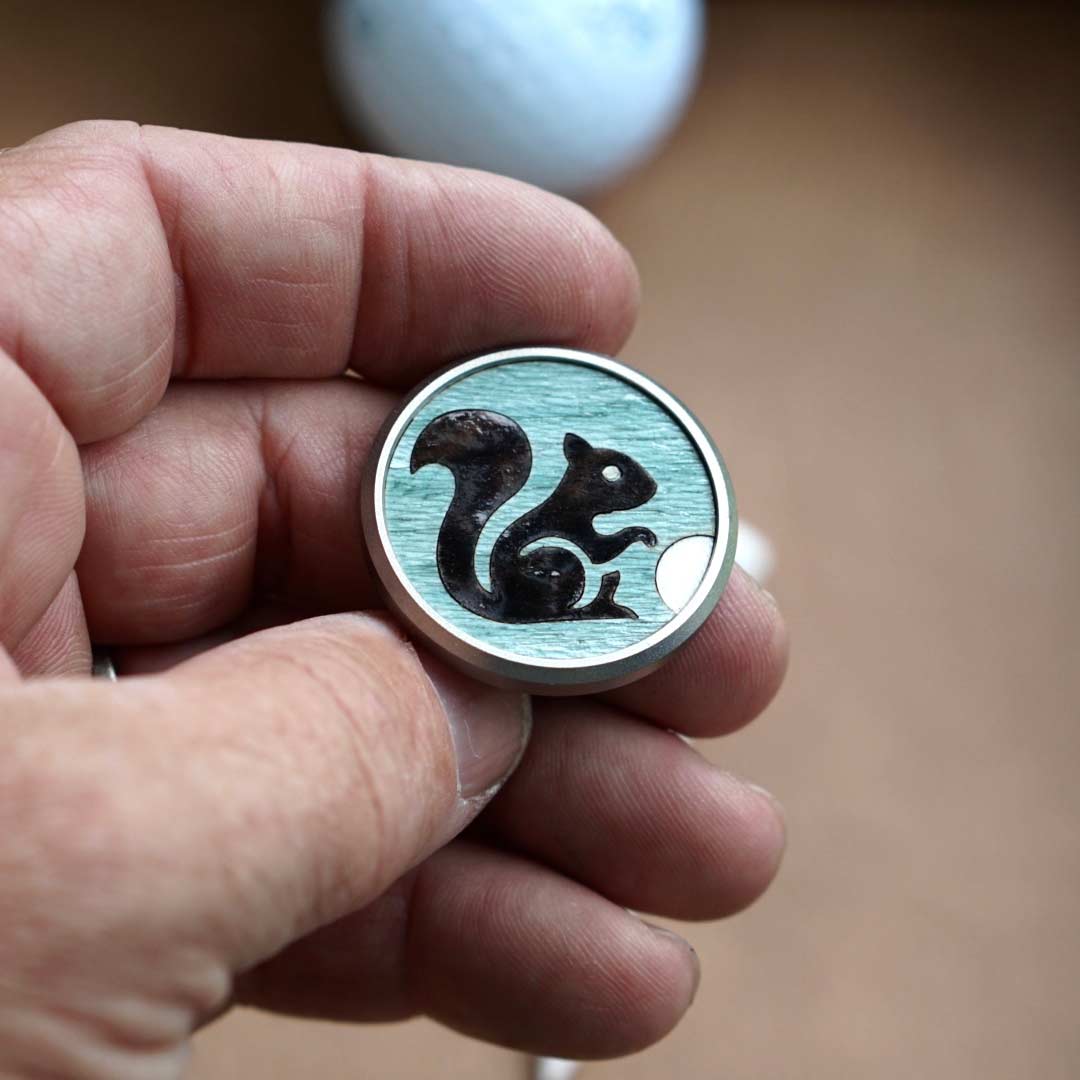 Limited edition stainless steel golf ball marker - handcrafted for the 2025 U.S. Open