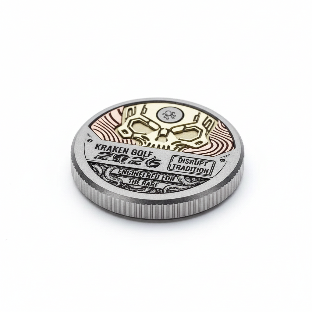 Arc Revenant in satin steel and white background