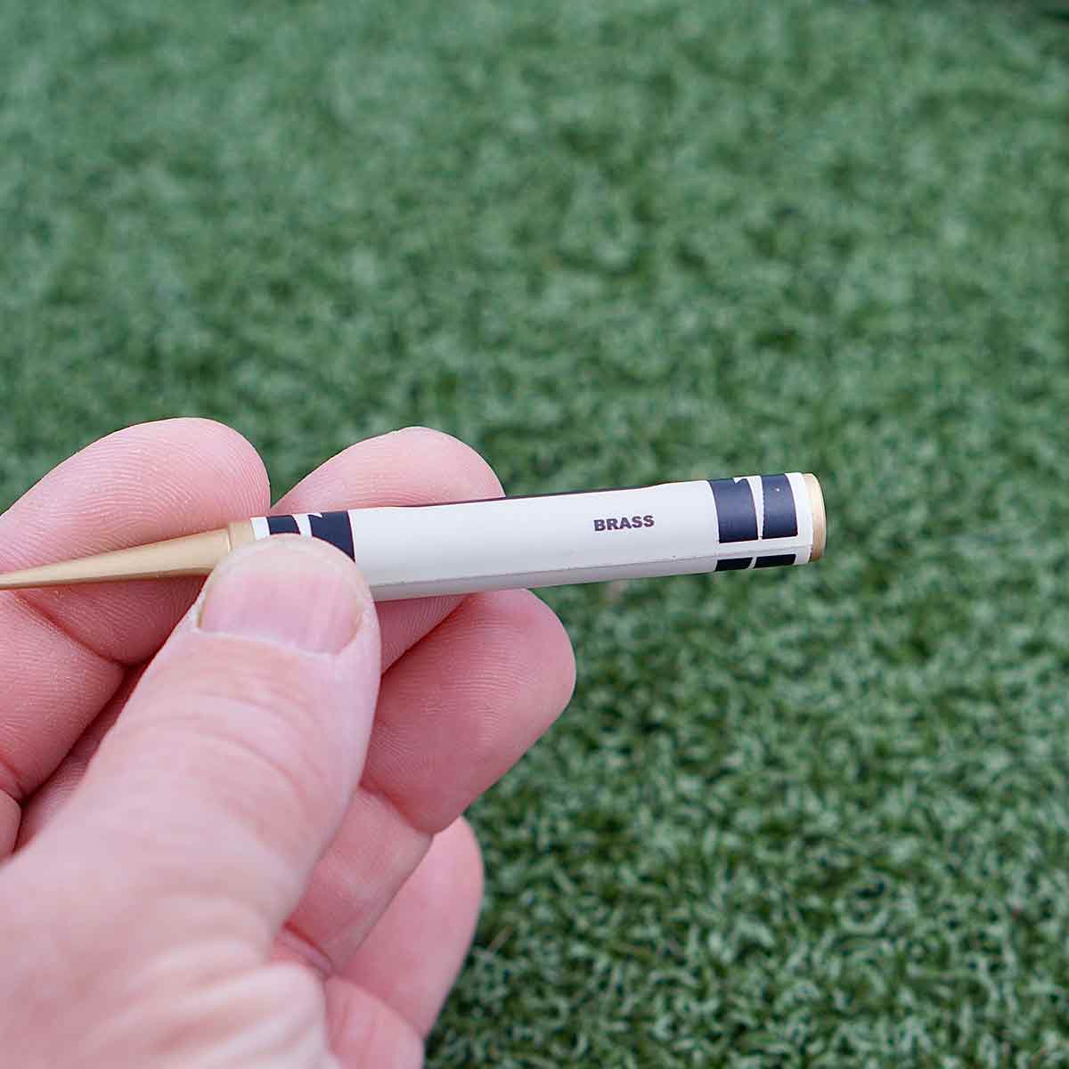 Brass Crayon Golf Divot Tool