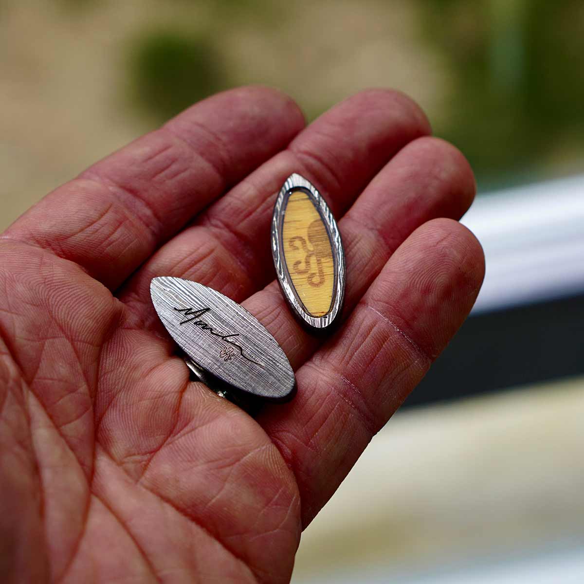 Damascus Steel Surfboard Marker