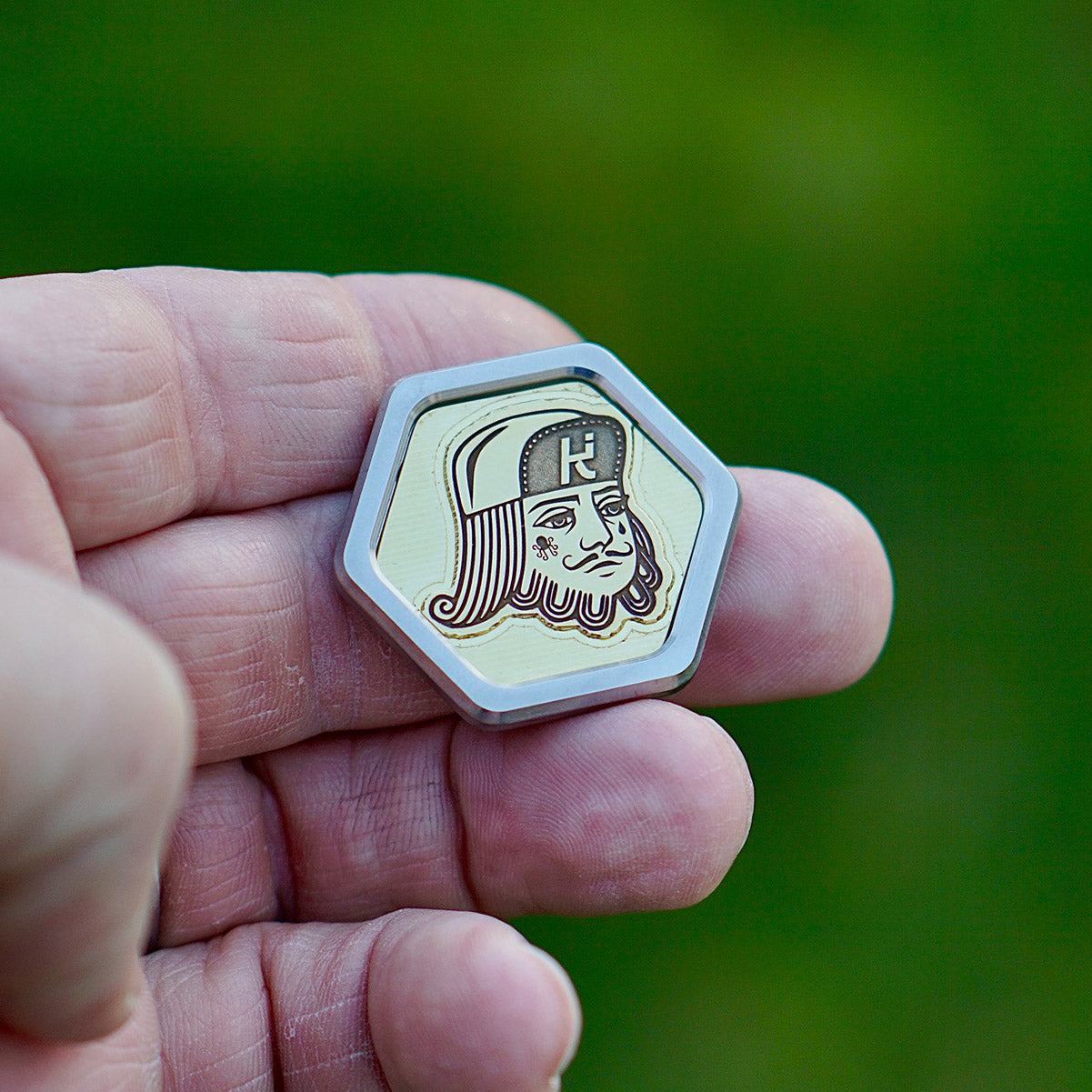 Poker Face Ball Marker