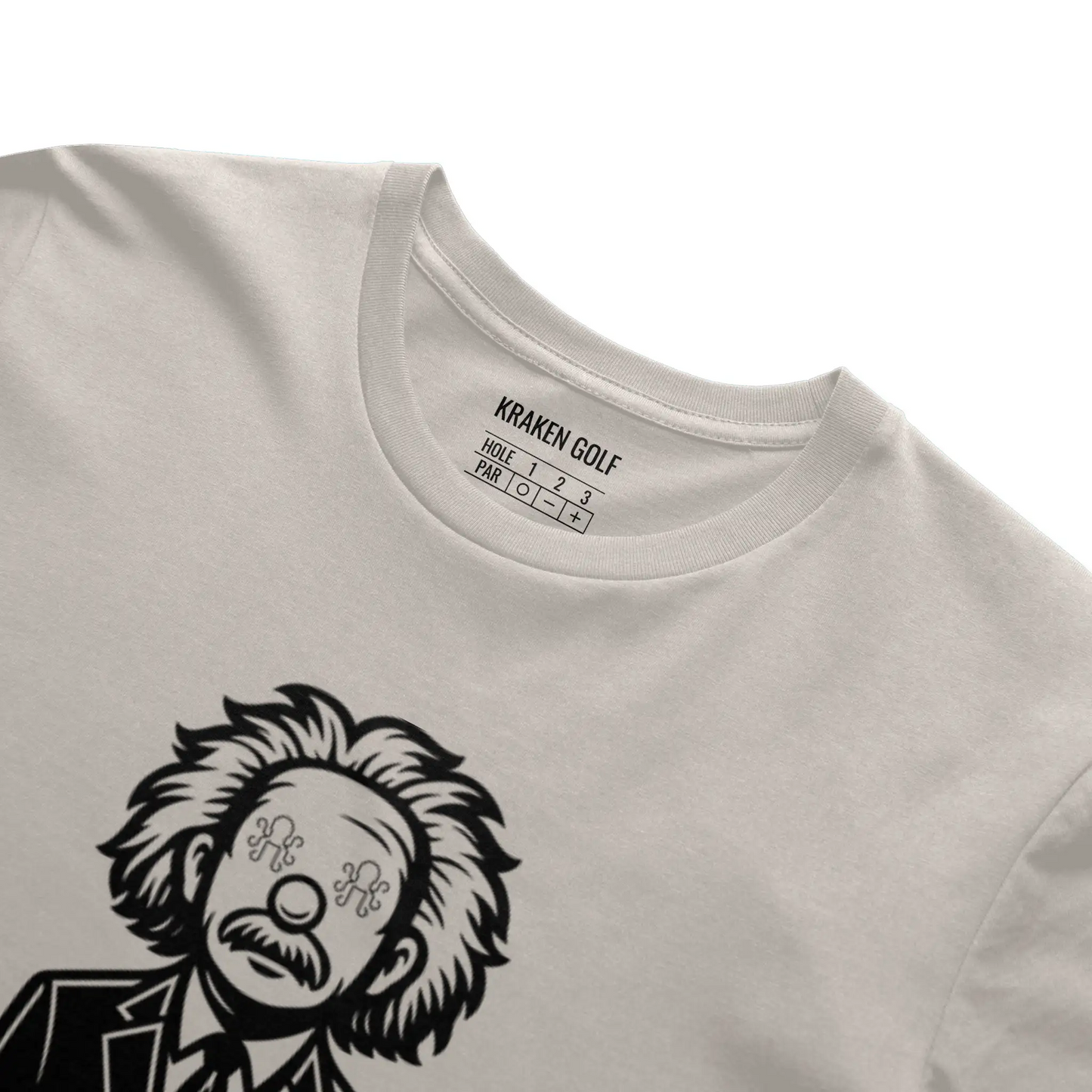 Macro shot of Professor Paradox shirt by Kraken Golf