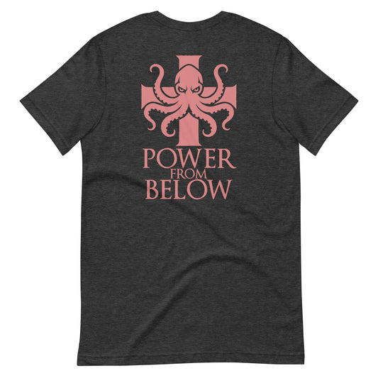 Power From Below Tee 🐙 - Streetwear That Slaps by Kraken Golf