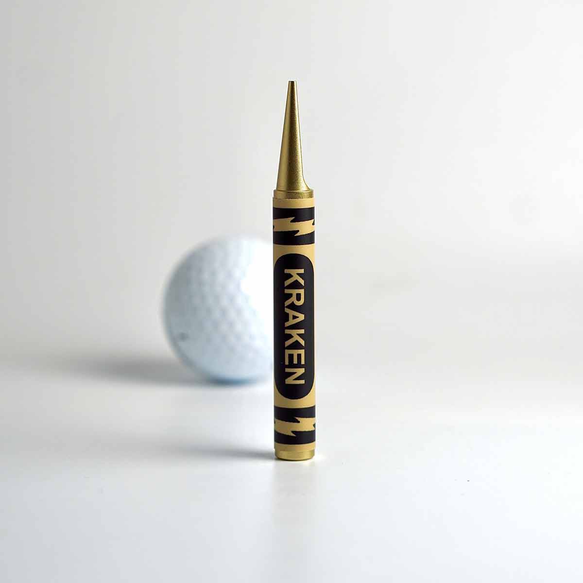 Yips Yellow Crayon Golf Divot Tool - Kraken Golf