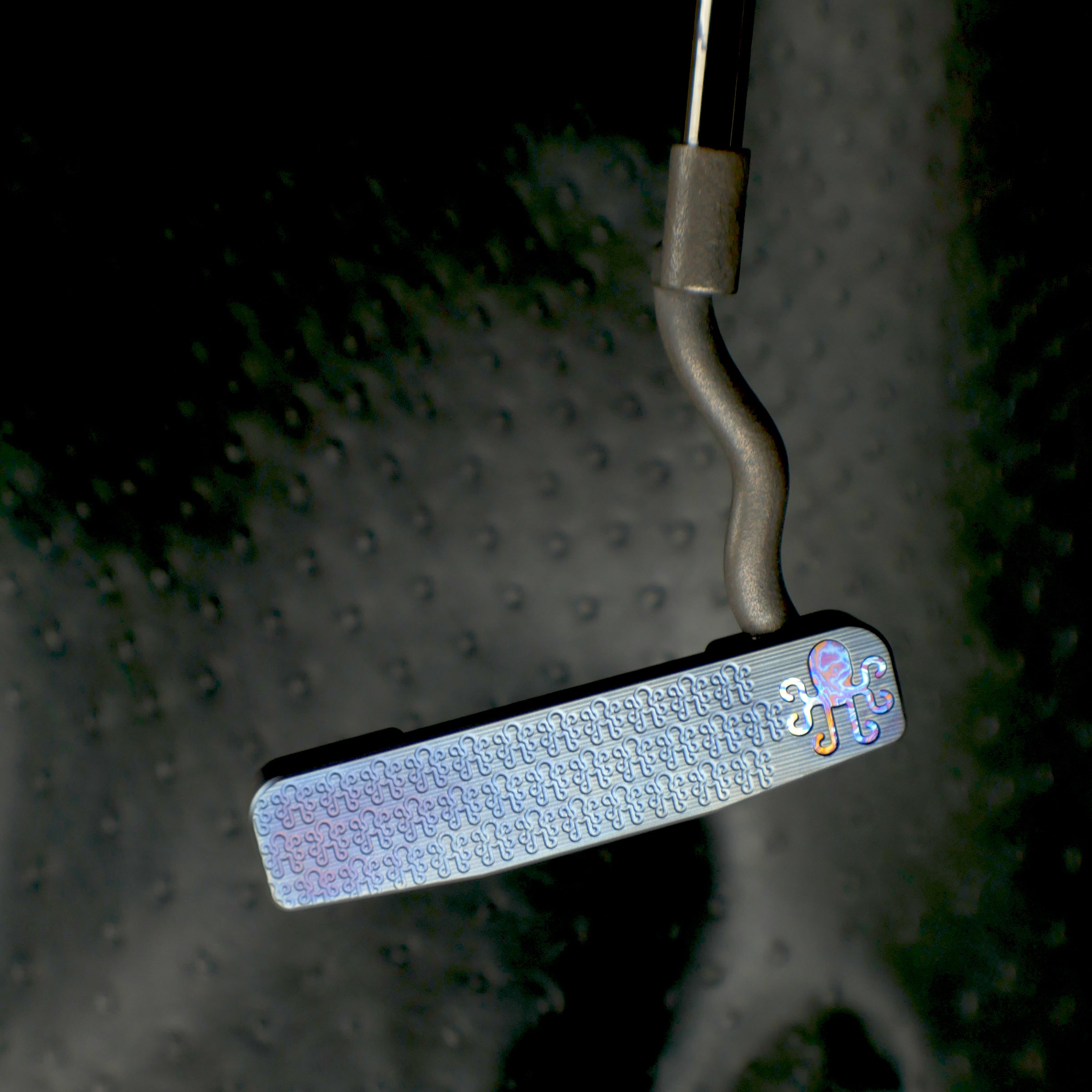 Bourne Putter - Torched Carbon Steel and Timascus