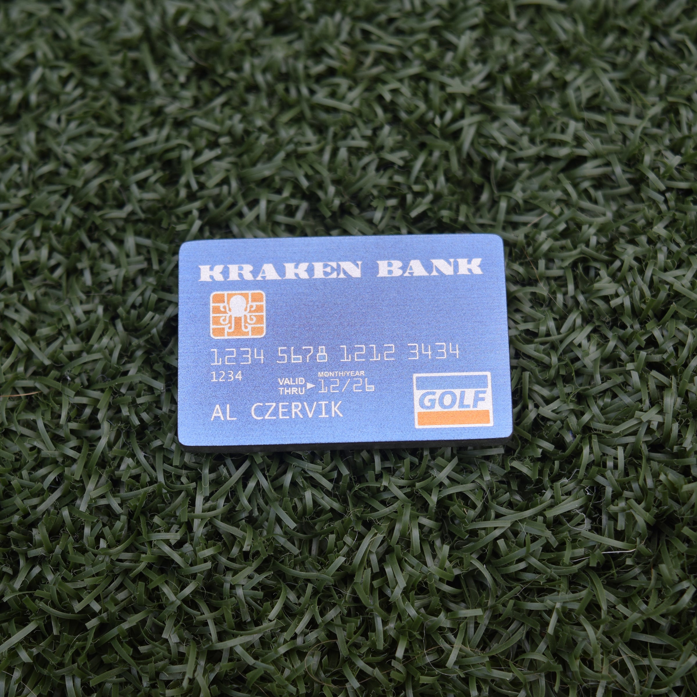 Kraken Bank Card Ball Marker - Titanium