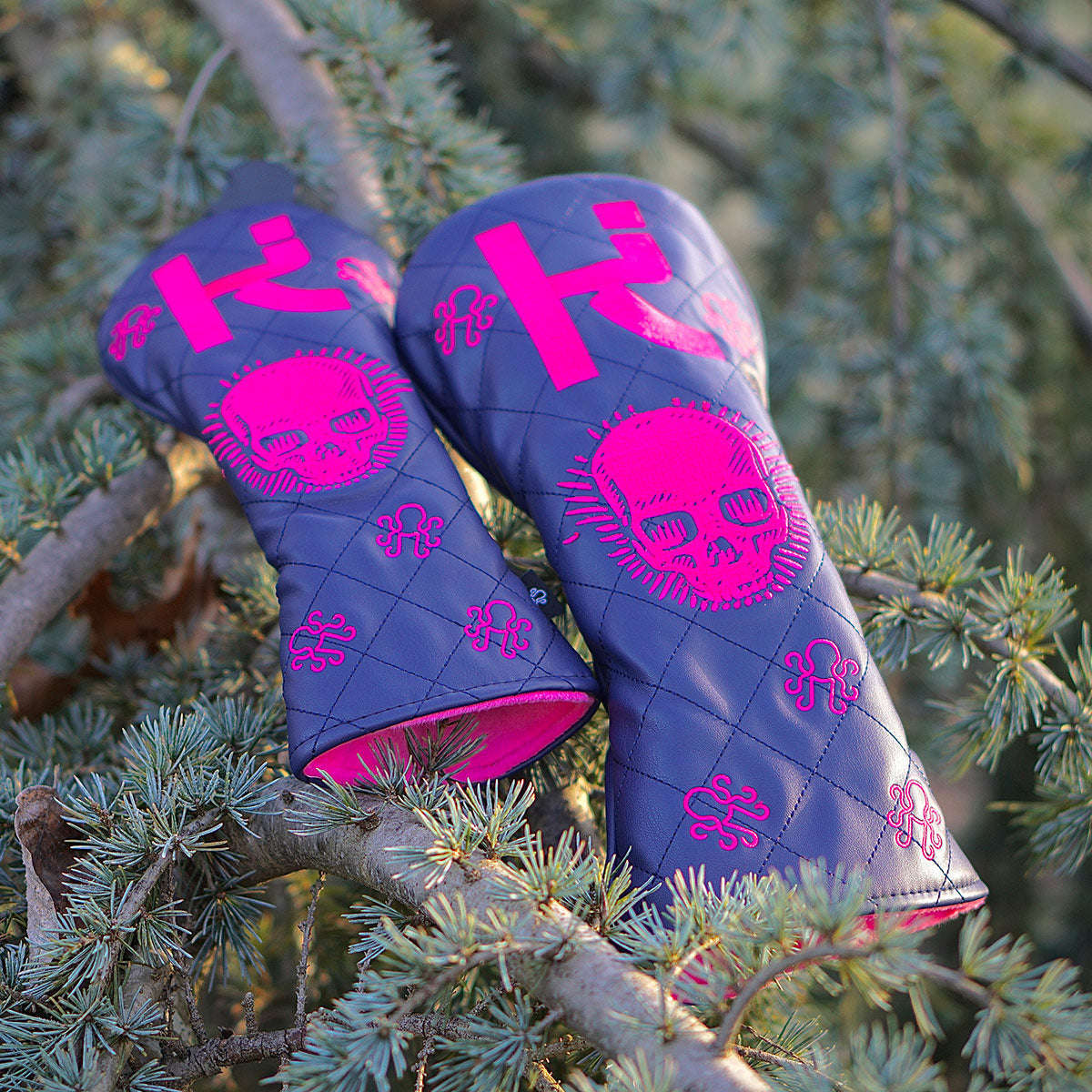 Skully Headcover Set - Premium Leather | Kraken Golf