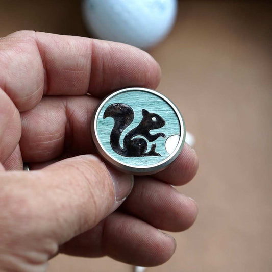 Limited edition stainless steel golf ball marker - handcrafted for the 2025 U.S. Open
