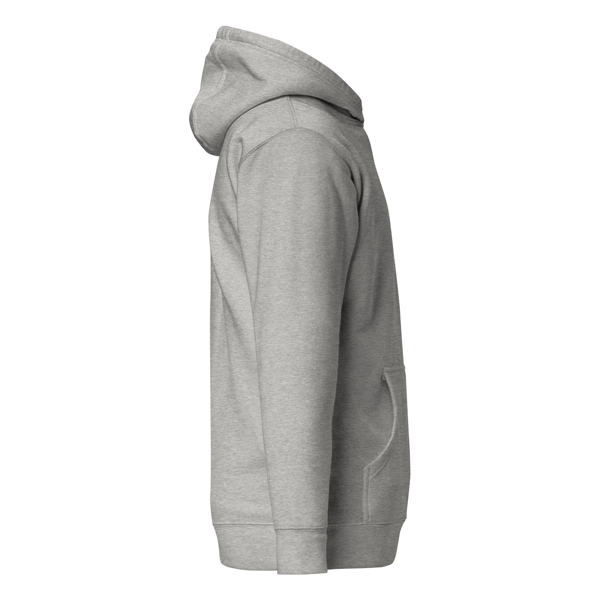 Kraken Golf Stitch Hoodie in gray with flat drawstrings and center logo embroidery