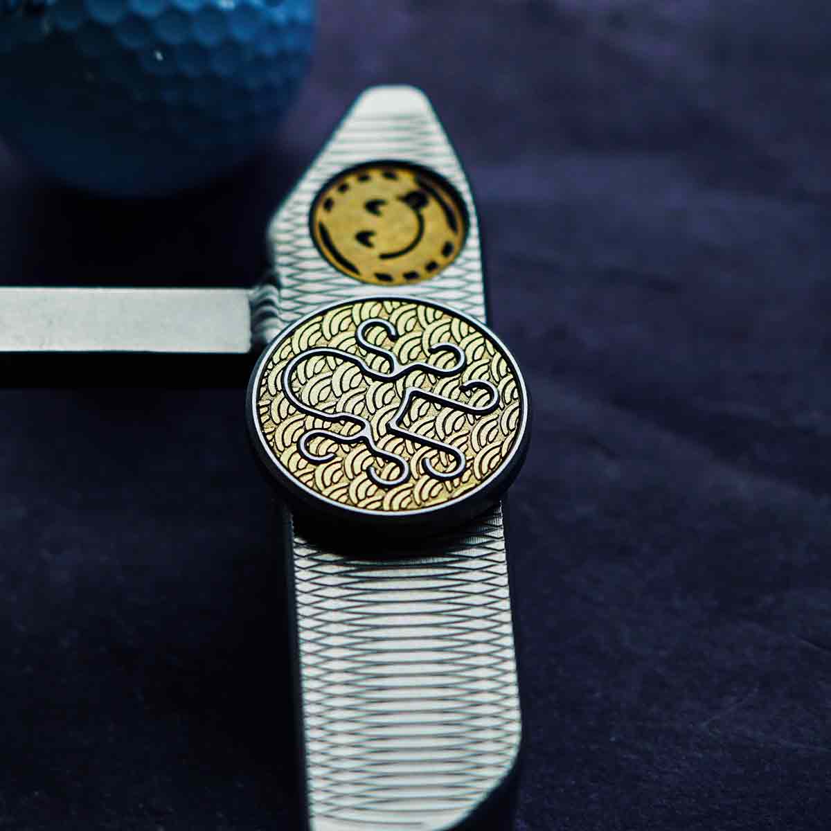 Shinkai deep sea inspired golf ball marker by Kraken Golf