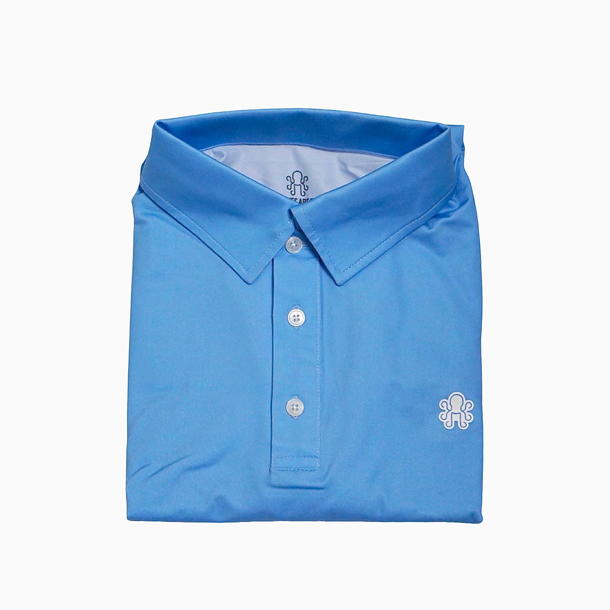 Kraken Solid Golf Polo - Baby Blue