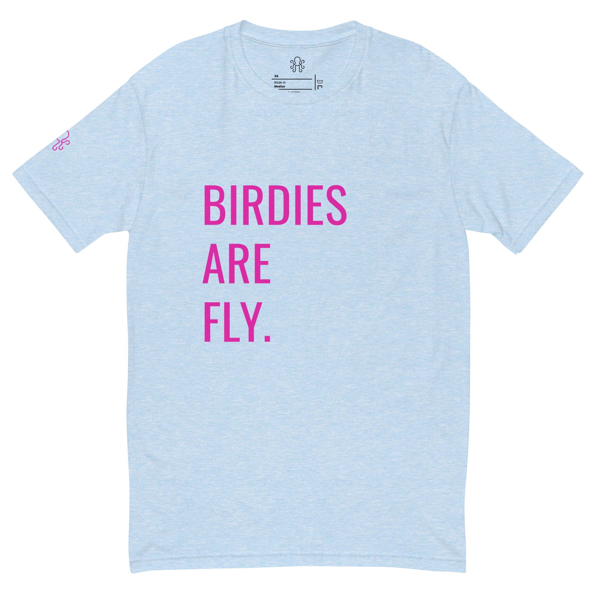 BIRDIES ARE FLY. T-Shirt Bay Blue - Kraken Golf