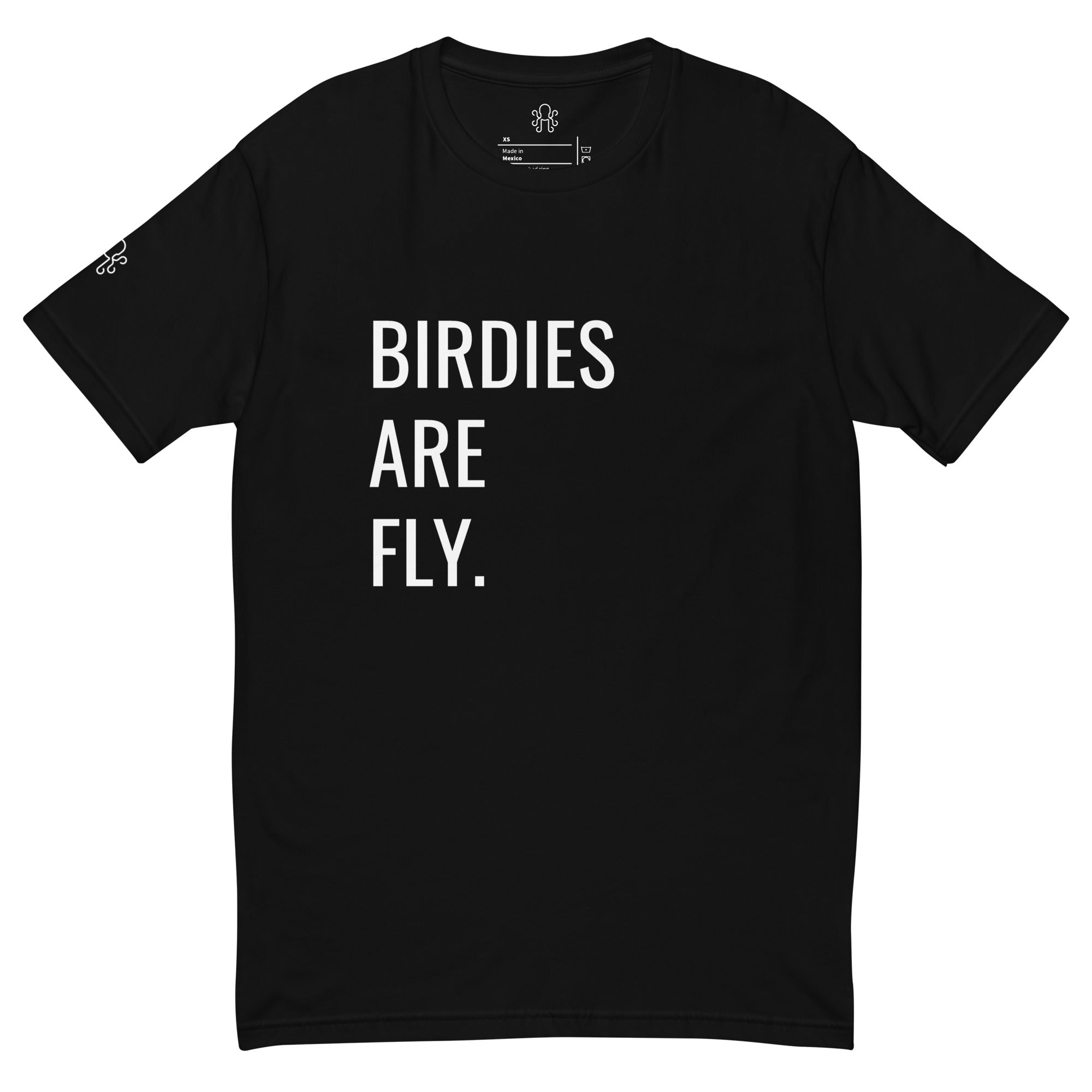 BIRDIES ARE FLY. T-Shirt Black - Kraken Golf