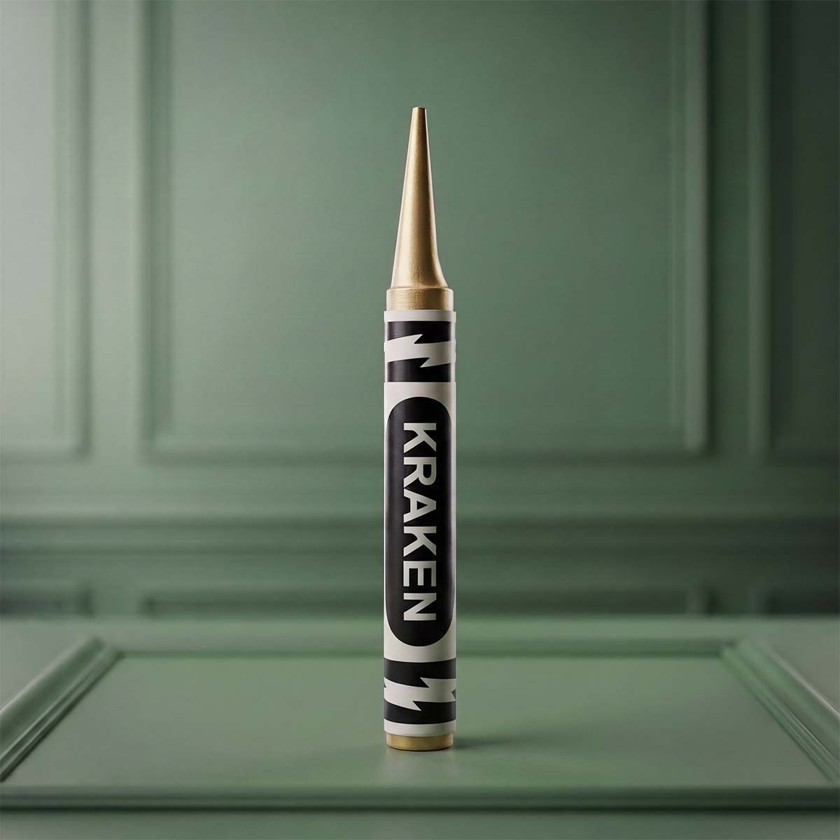Kraken Brass Crayon Pitch tool on a green background