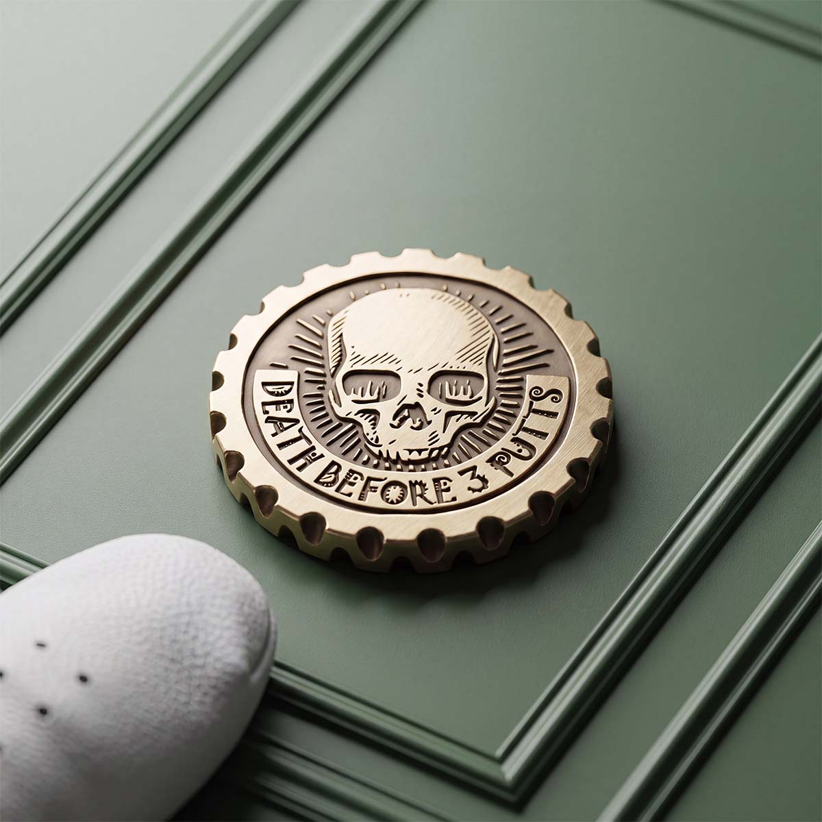 Death before 3 putts marker on a green background