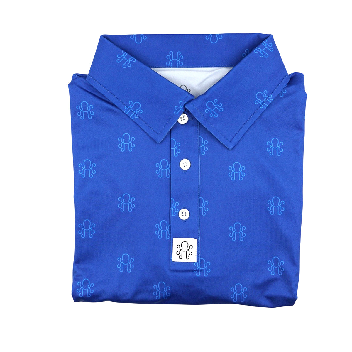 Kraken Logo Polos - Electric Blue