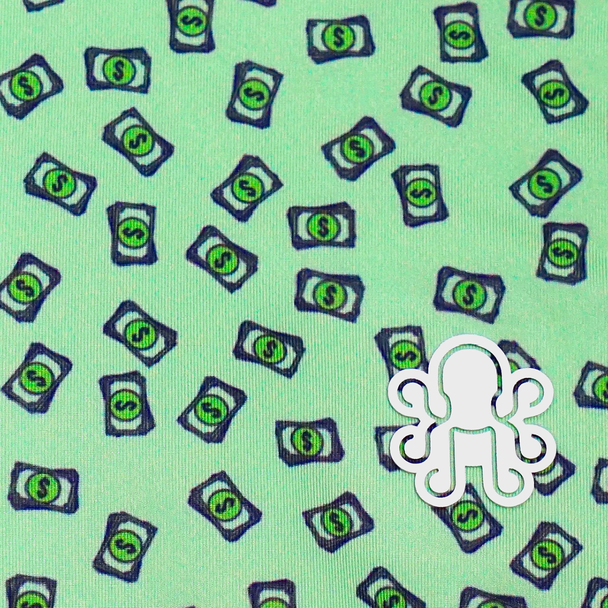 Kraken Solid Golf Polo - Green Money