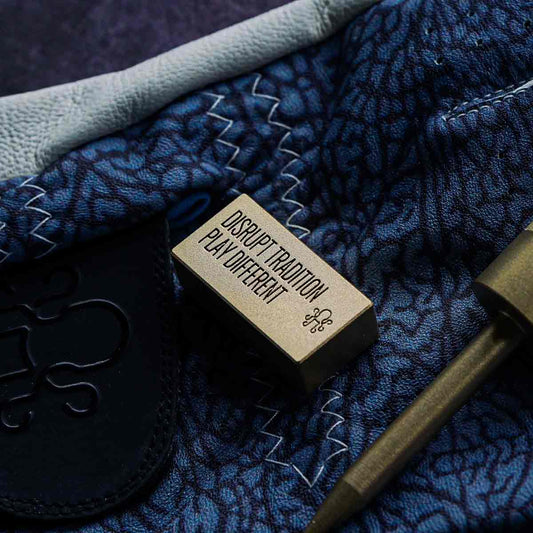 luxury golf accessory Brix Block ball marker close-up