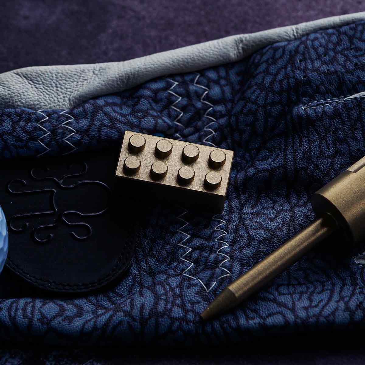 heirloom quality brass golf ball marker from Kraken Golf