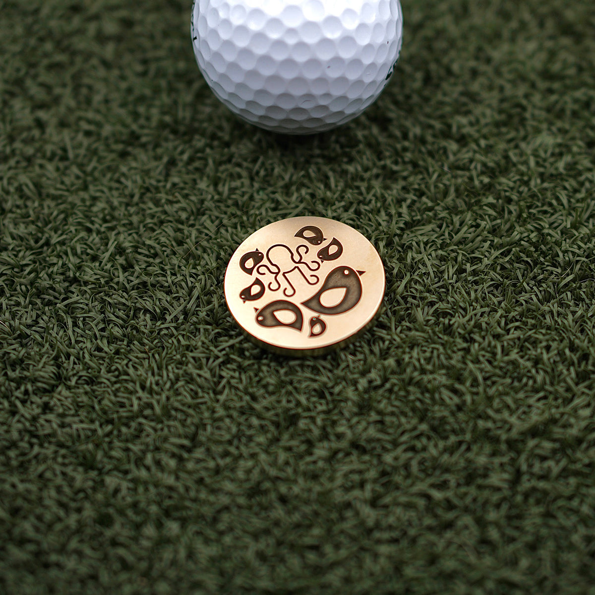 Birdies are Fly Ball Marker - Brass