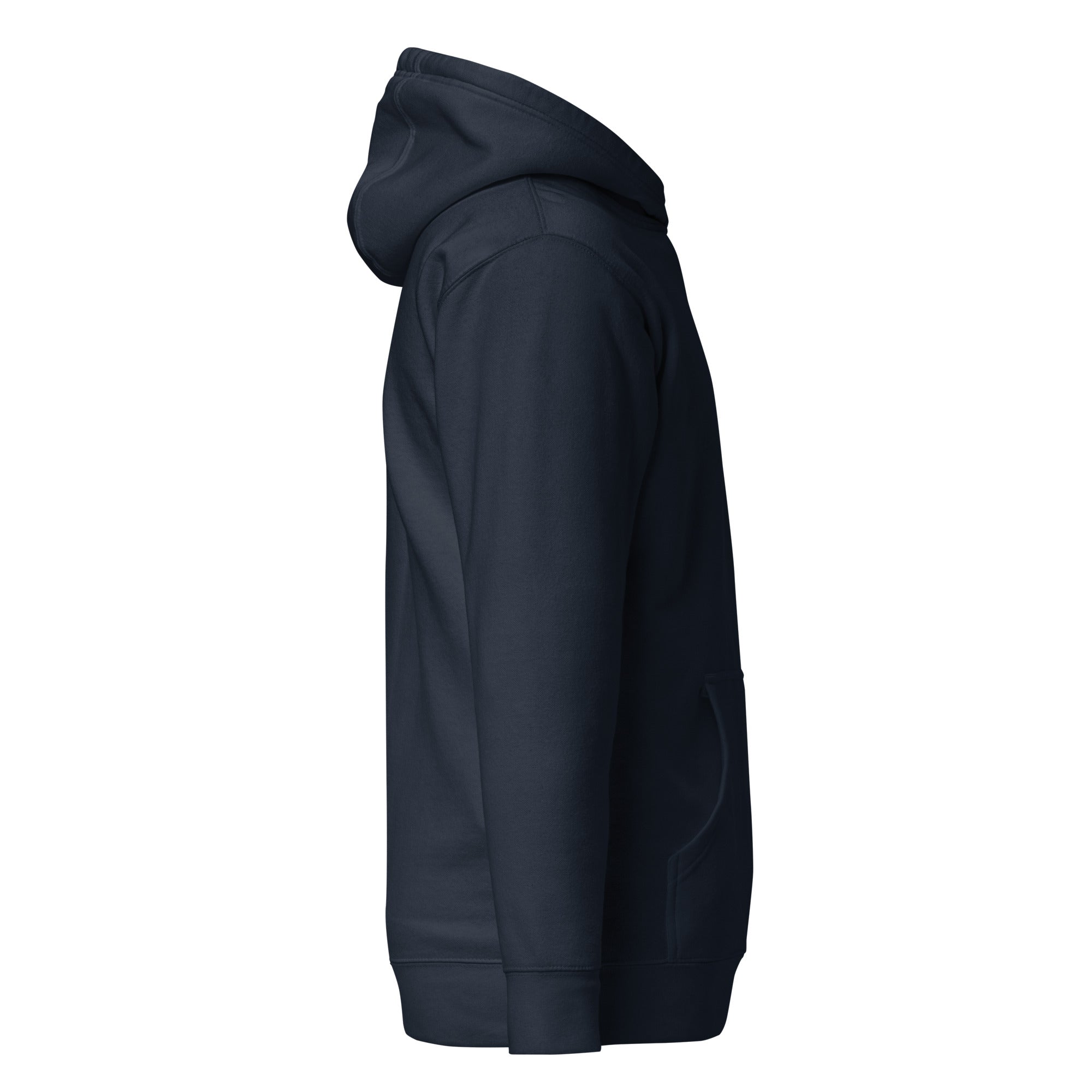 Kraken Golf Stitch Hoodie in navy with front pouch and 3-panel hood