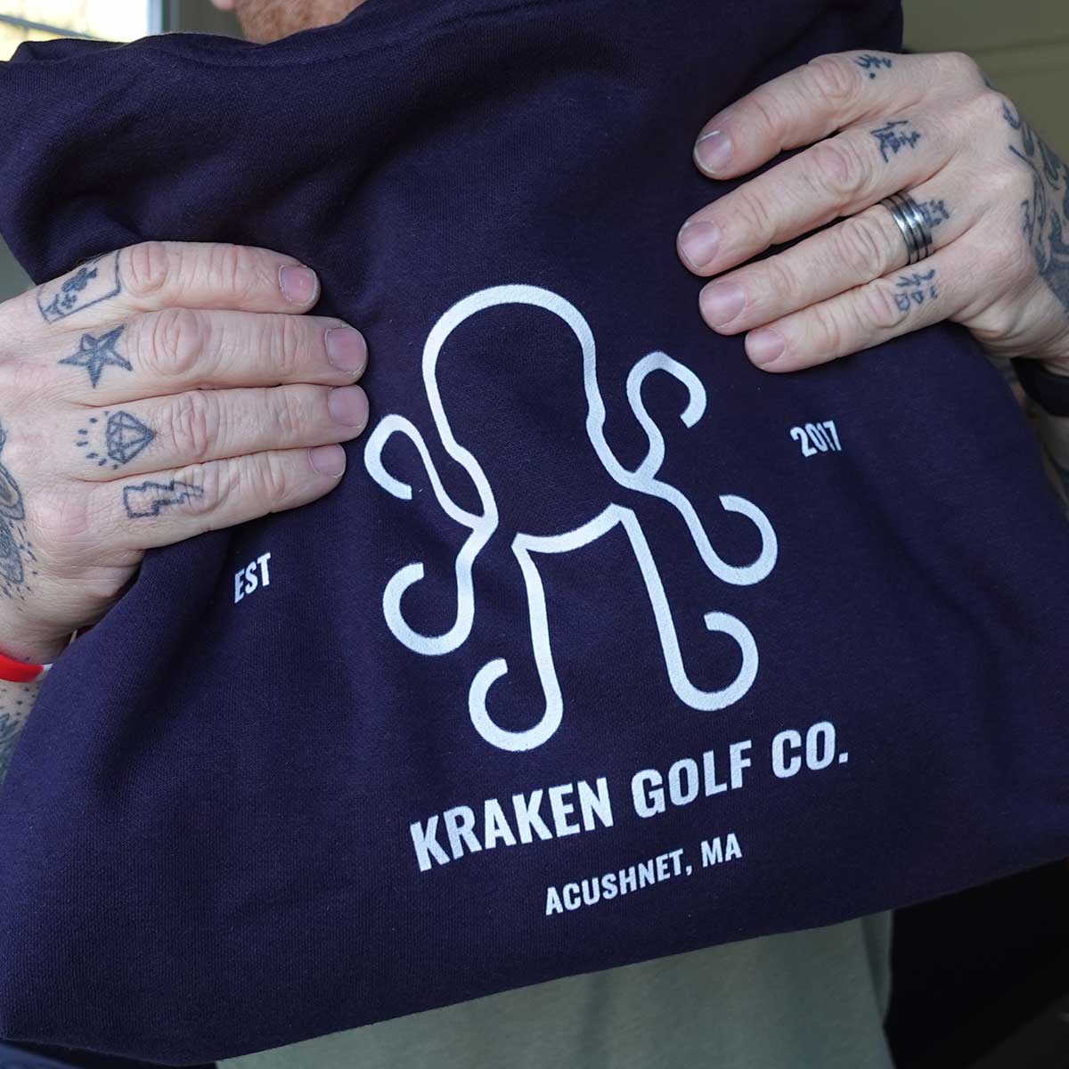 Kraken Logo Hoodie - Navy