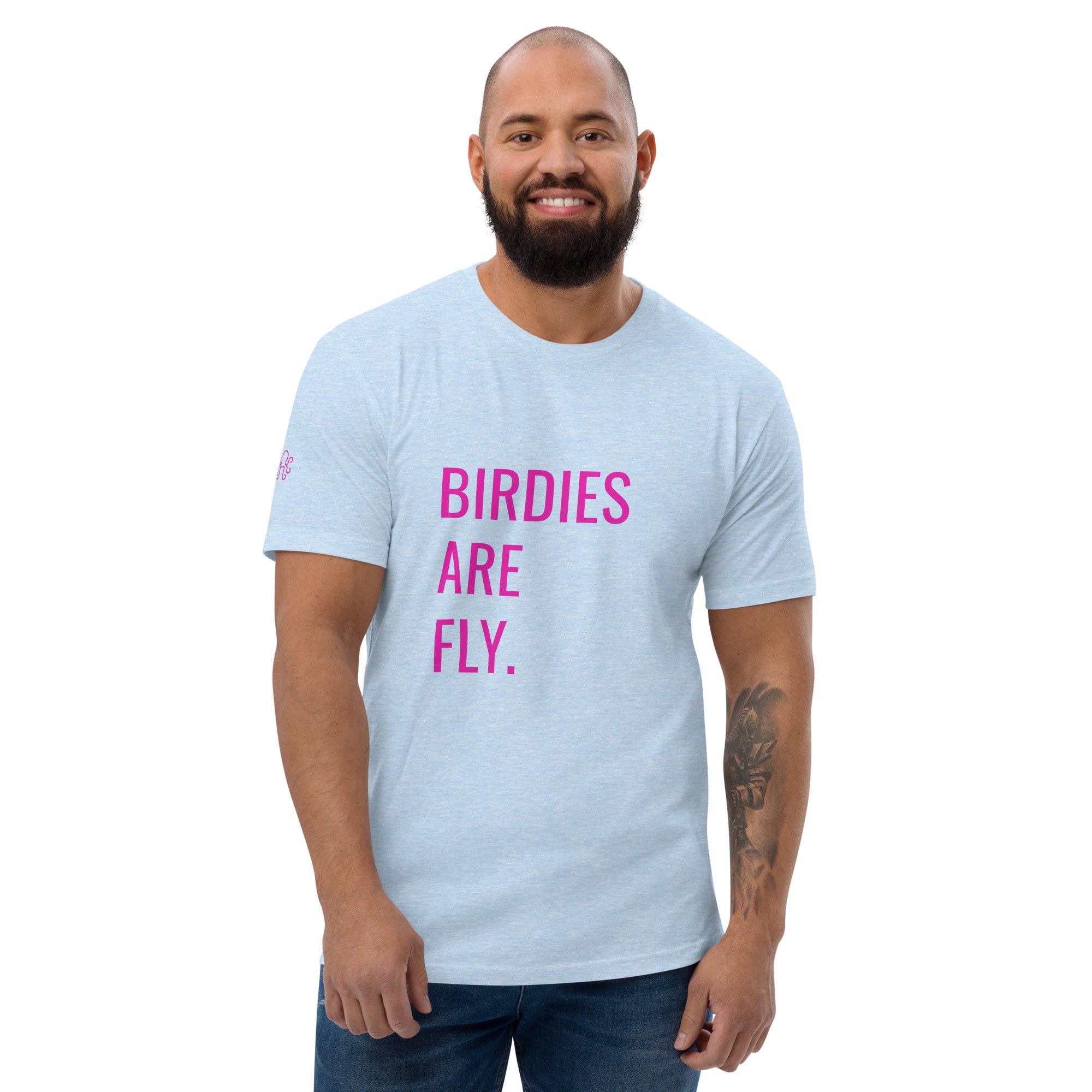BIRDIES ARE FLY. T-Shirt Bay Blue - Kraken Golf