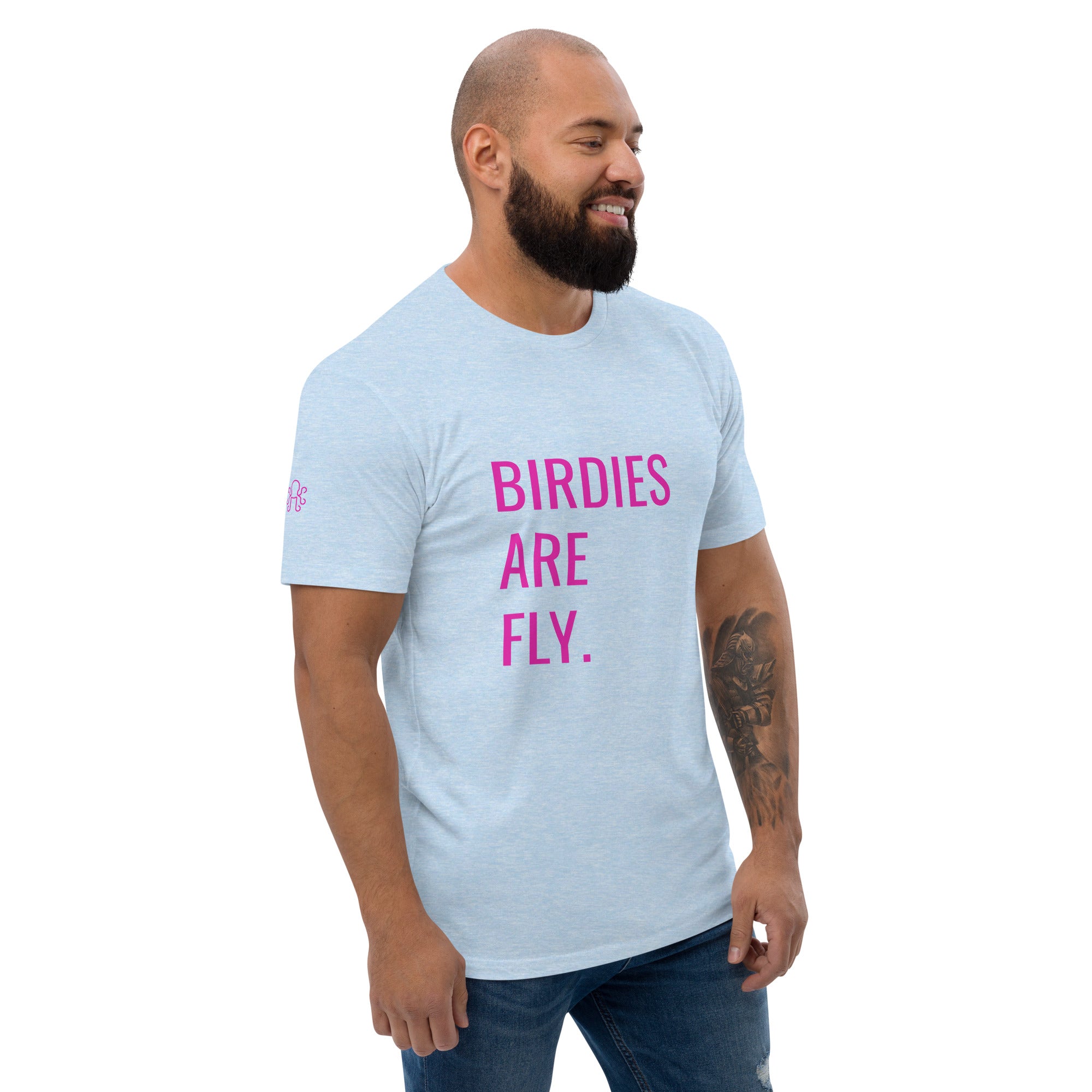 BIRDIES ARE FLY. T-Shirt Bay Blue - Kraken Golf