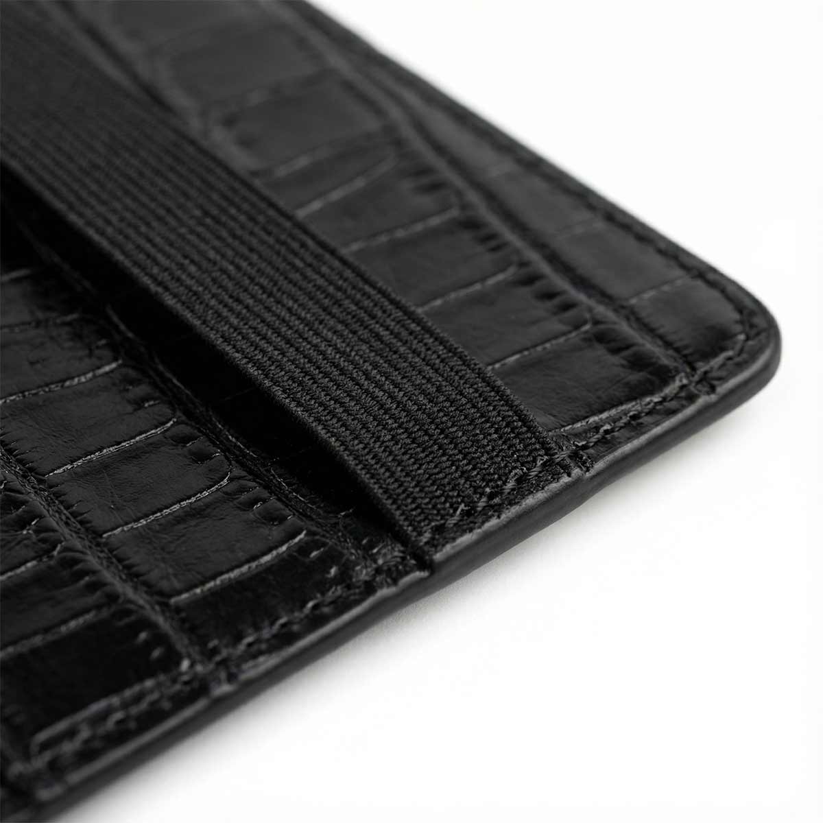 Midnight Yardage Book | Black Gator Leather | Kraken Golf