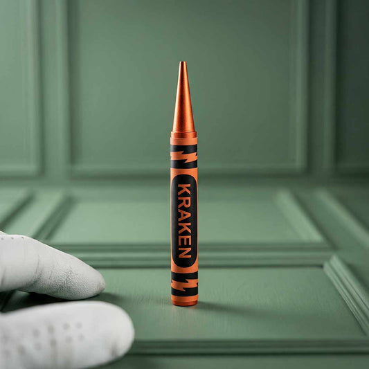 Kraken Orange Crayon Pitch Tool on green background