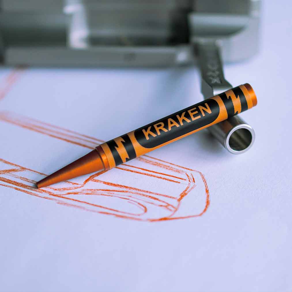 Beaten to a Pulp - Orange Crayon Divot Tool