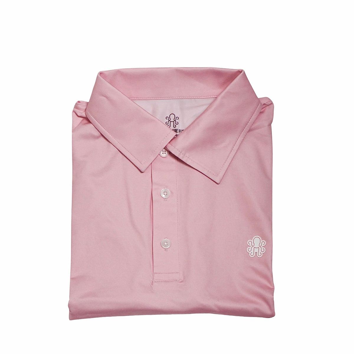 Kraken Solid Golf Polo - Pink