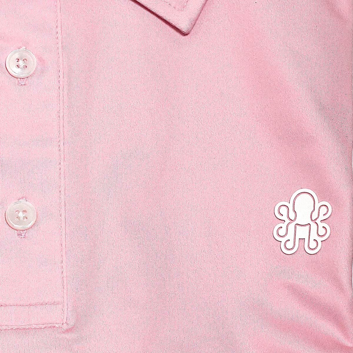 Kraken Solid Golf Polo - Pink