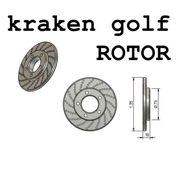 Kraken Golf Rotor Golf Ball Marker Kraken Golf