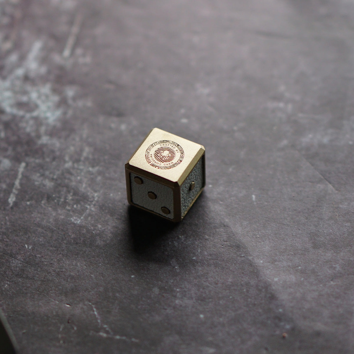 Kraken Dice Marker - White Leather