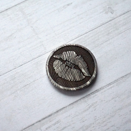 2021 New Years Marker - Faux Damascus
