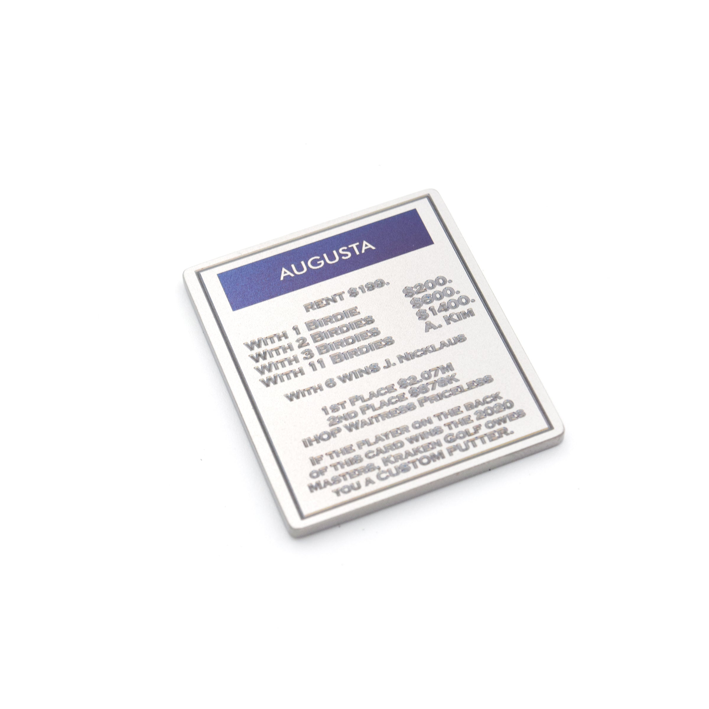 Augusta Deed Ball Marker - Titanium