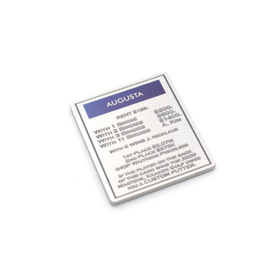 Augusta Deed Ball Marker - Titanium