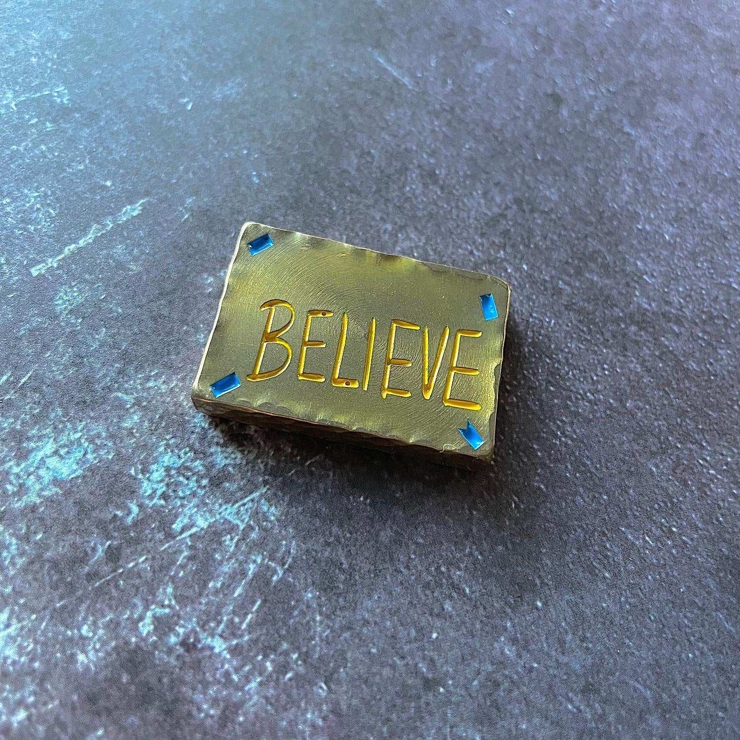 Be a Goldfish Marker - Brass