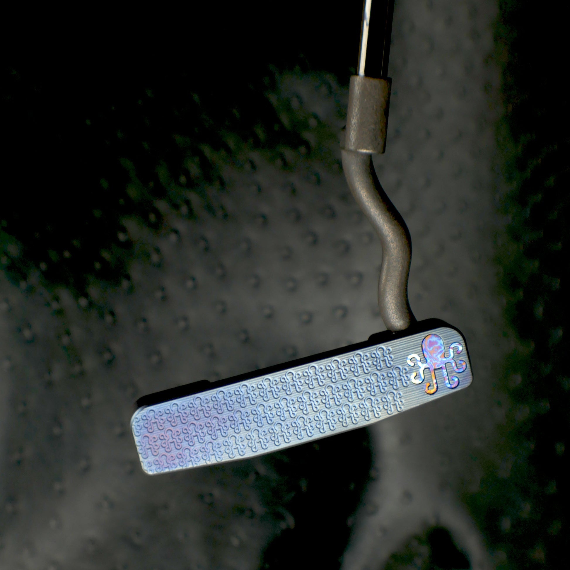 Bourne Putter - Torched Carbon Steel and Timascus
