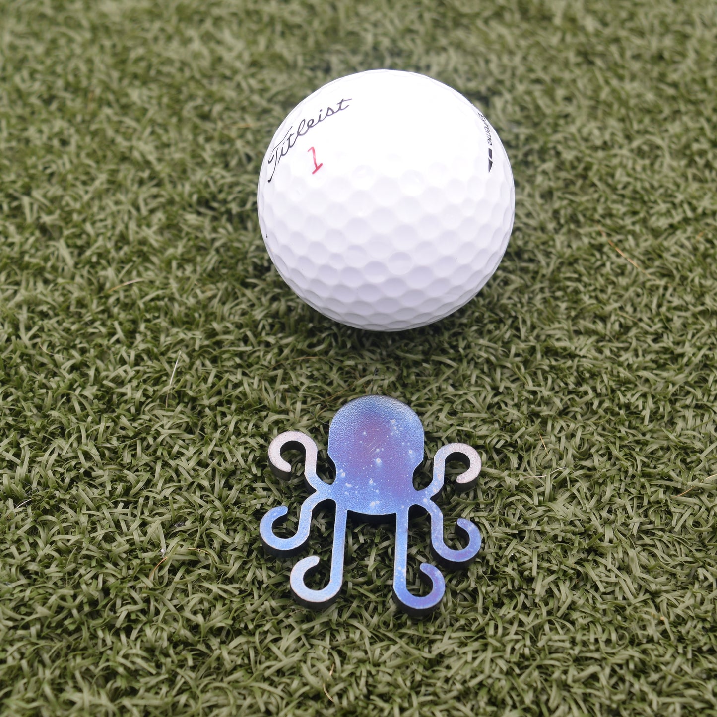Kraken Ball Marker - Torched Carbon Steel - Kraken Golf