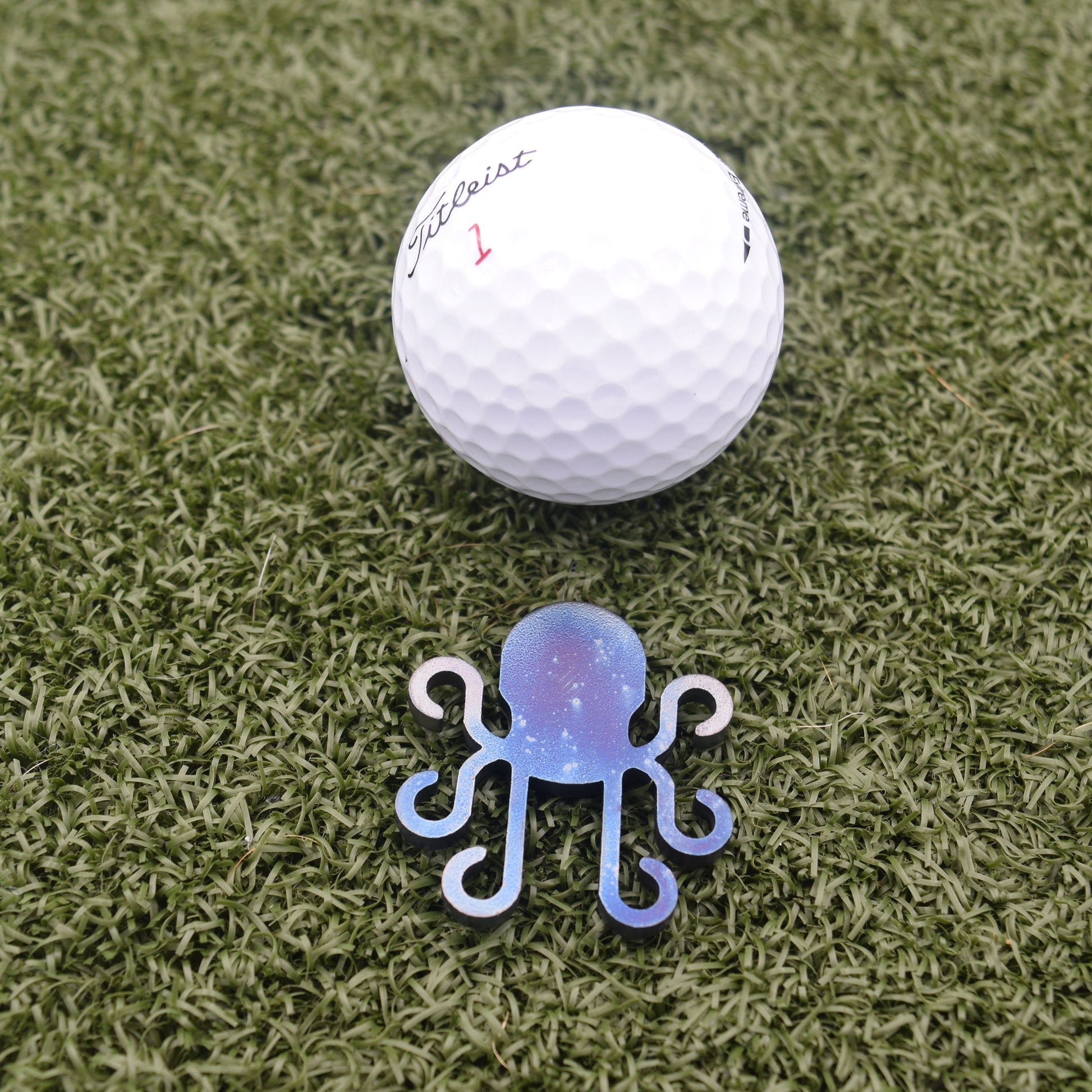 Kraken Ball Marker - Torched Carbon Steel - Kraken Golf