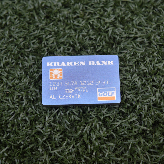 Kraken Bank Card Ball Marker - Titanium 