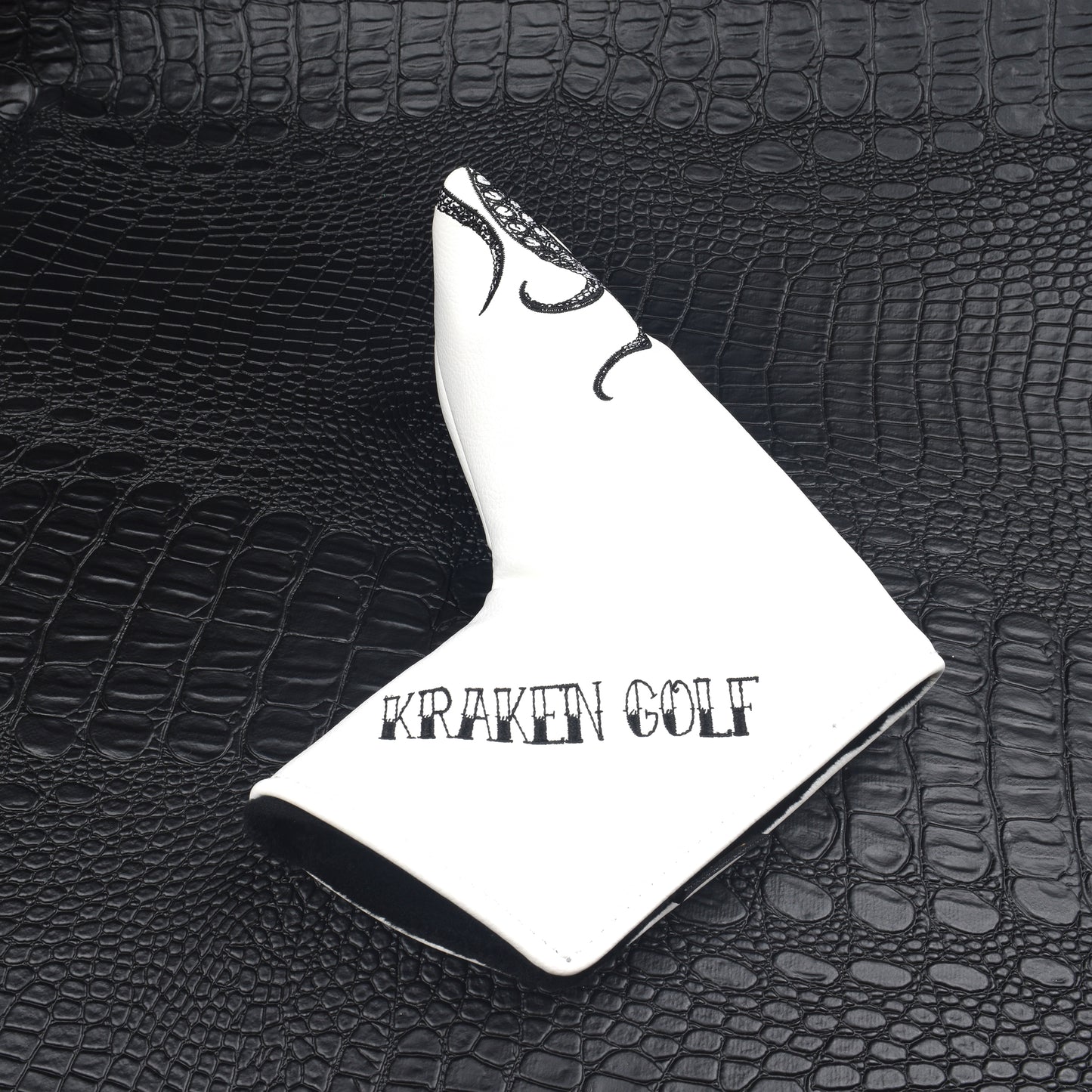 Kraken Golf Head Cover - White