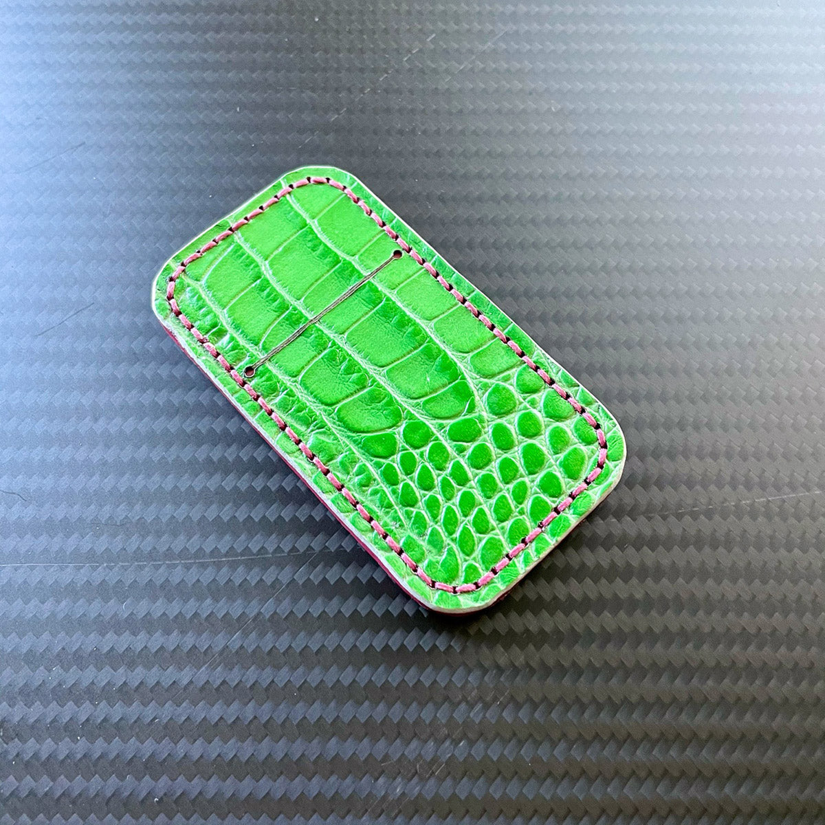 Norman Leather Tool Holder - Watermelon / Gator