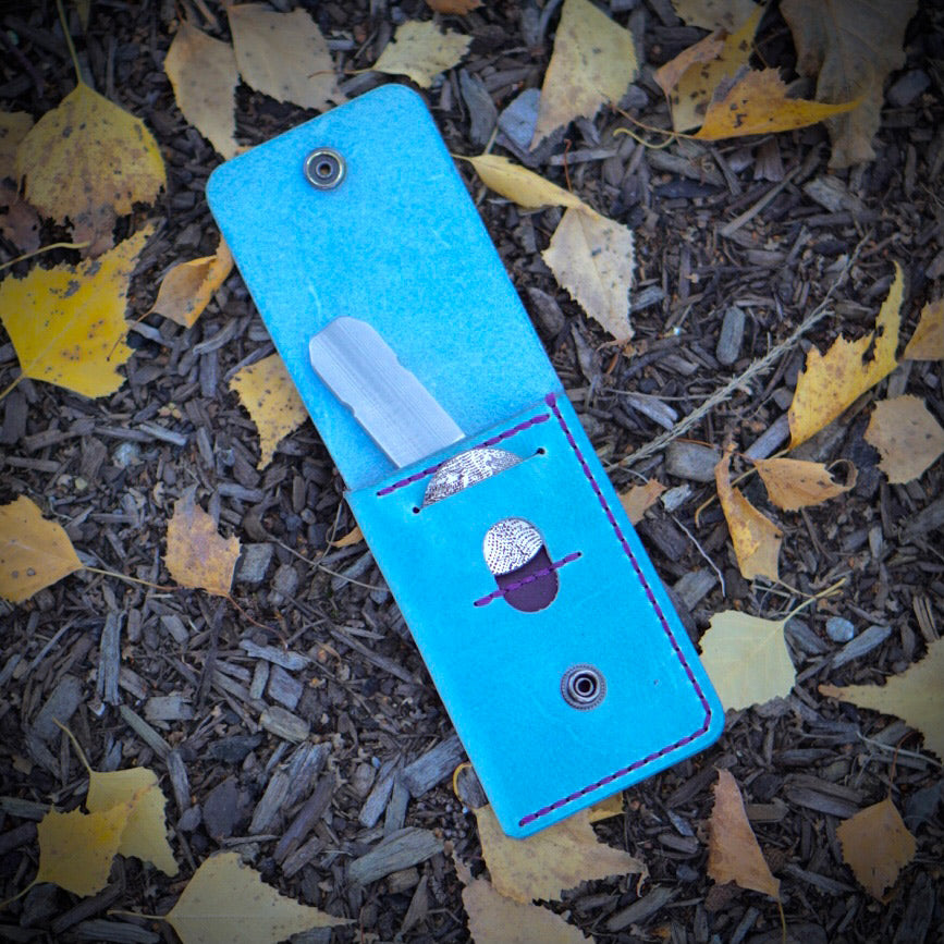Norman Snap Leather Tool Holder - Blue Gaucho