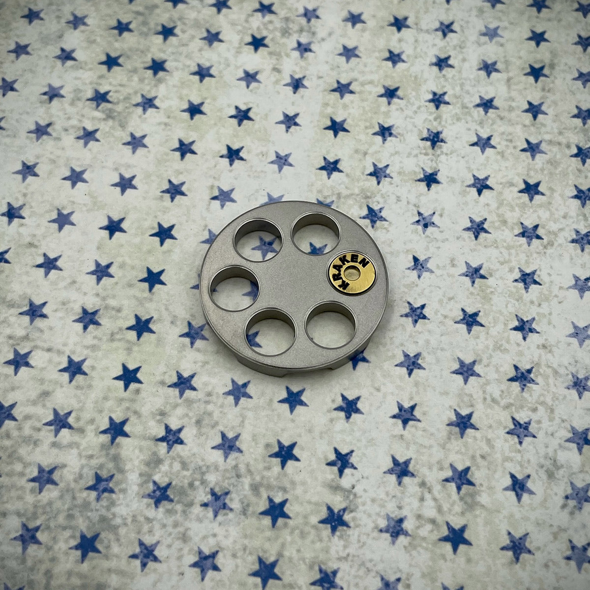 Revolver Barrel Ball Marker - Stainless Steel with Brass Inlay