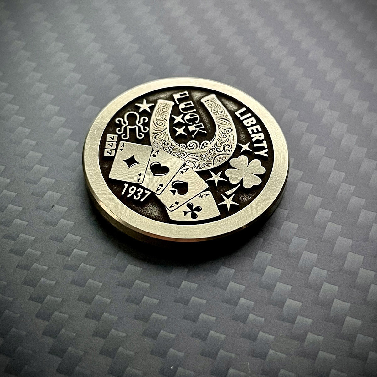 Hobo Luck Ball Marker - Brass