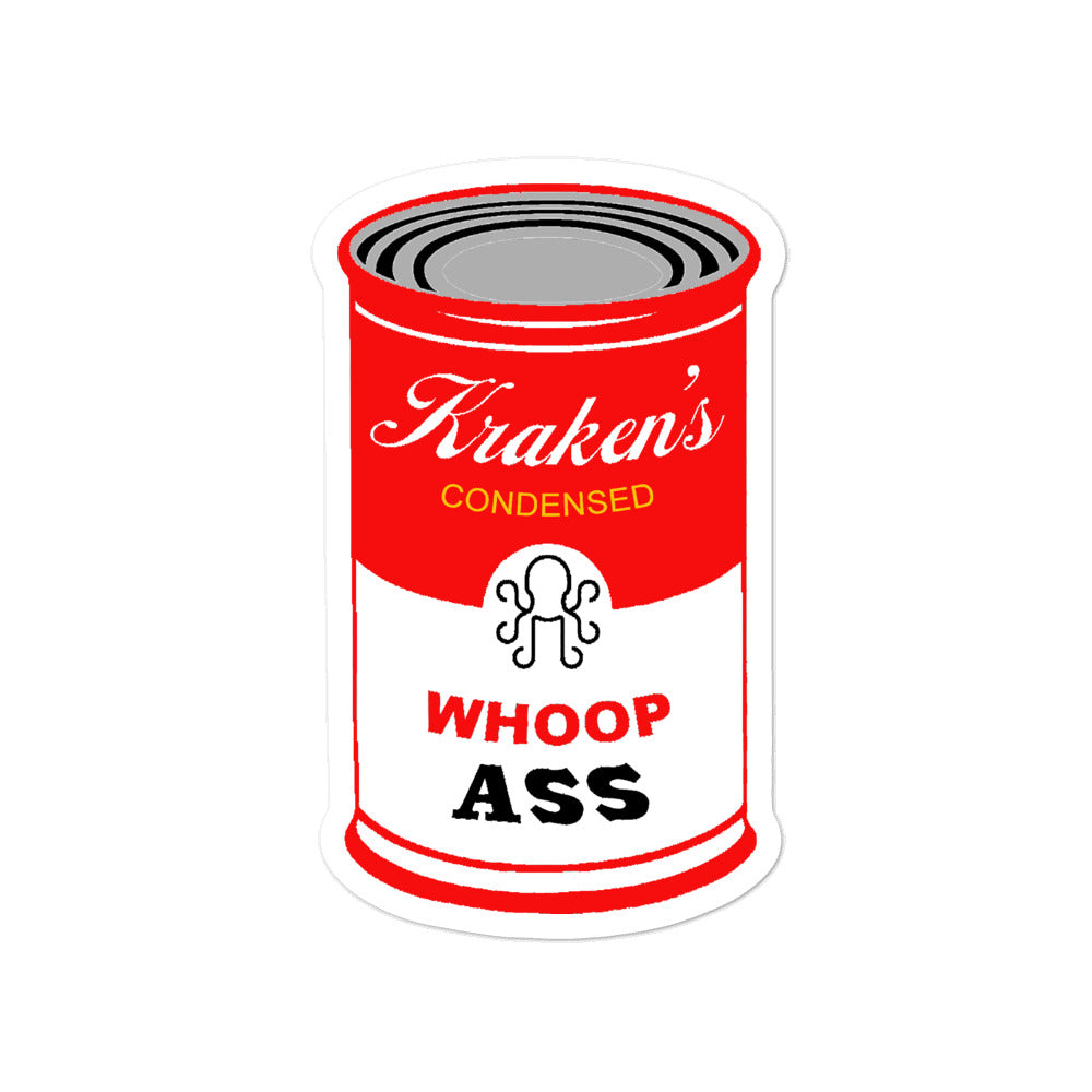 Can of Whoop Ass Sticker